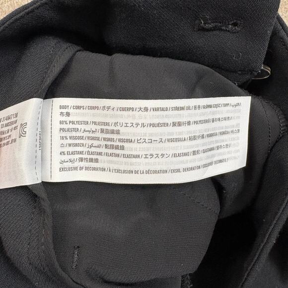 Abercrombie & Fitch Curve Love Sloane Tailored Wide Leg Pant Black Womens Size 8 - Picture 8 of 12